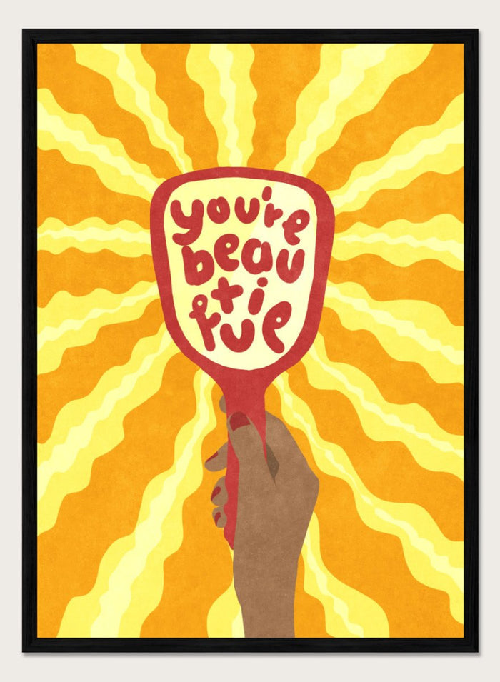 A4/8x12 inches (Framing Available) / Black Wood Frame