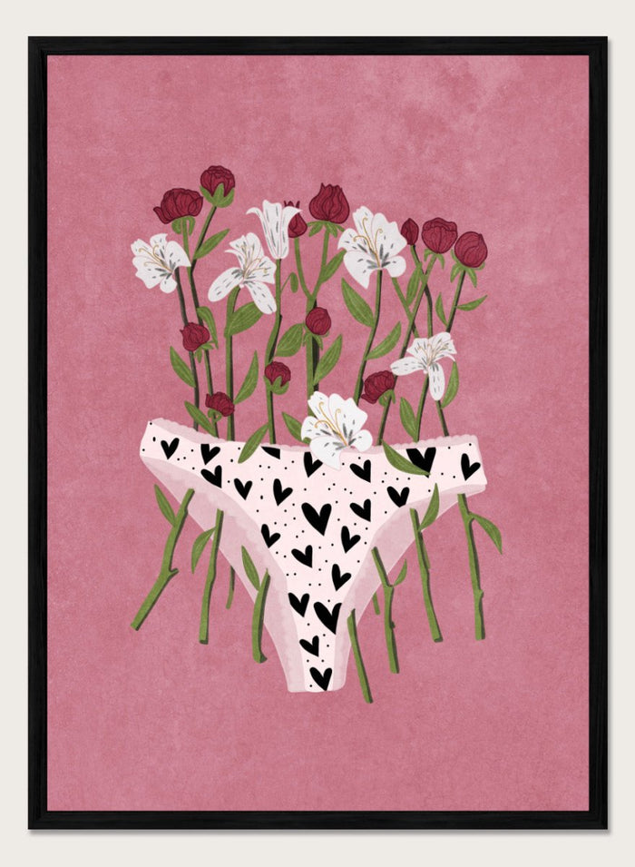 A4/8x12 inches (Framing Available) / Black Wood Frame