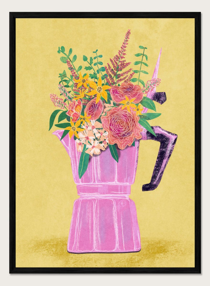 A4/8x12 inches (Framing Available) / Black Wood Frame