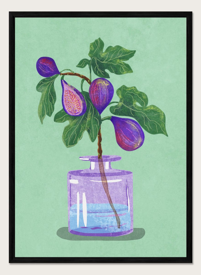 A4/8x12 inches (Framing Available) / Black Wood Frame