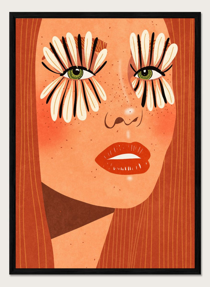 A4/8x12 inches (Framing Available) / Black Wood Frame