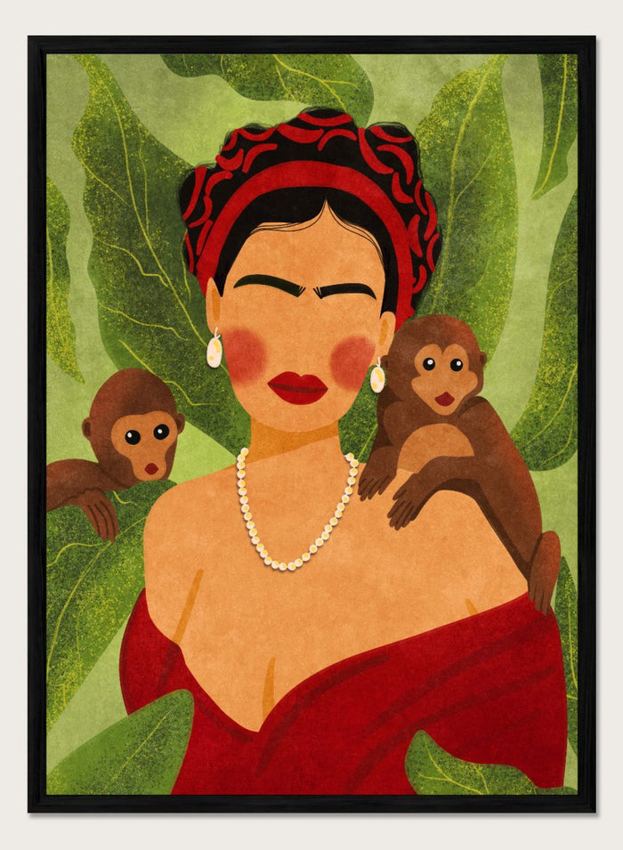 A4/8x12 inches (Framing Available) / Black Wood Frame