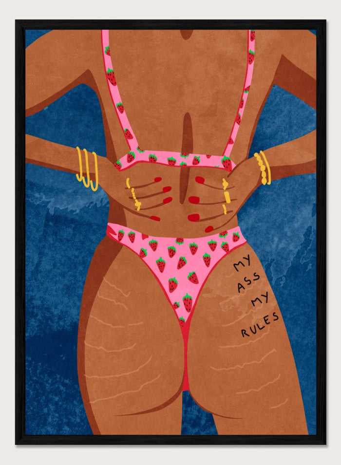 A4/8x12 inches (Framing Available) / Black Wood Frame