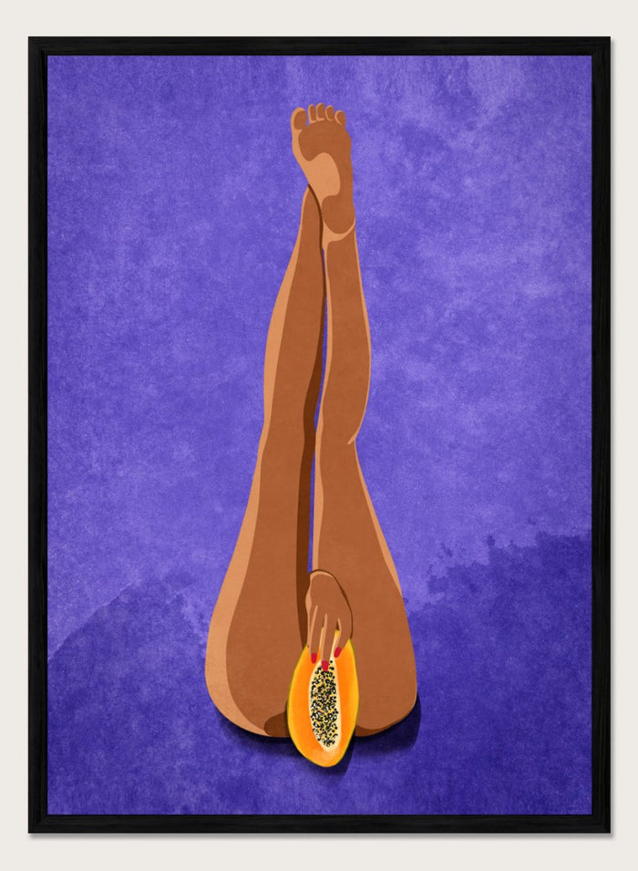 A4/8x12 inches (Framing Available) / Black Wood Frame