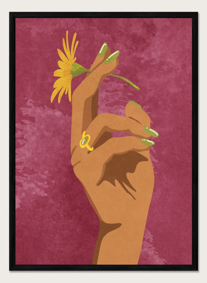 A4/8x12 inches (Framing Available) / Black Wood Frame