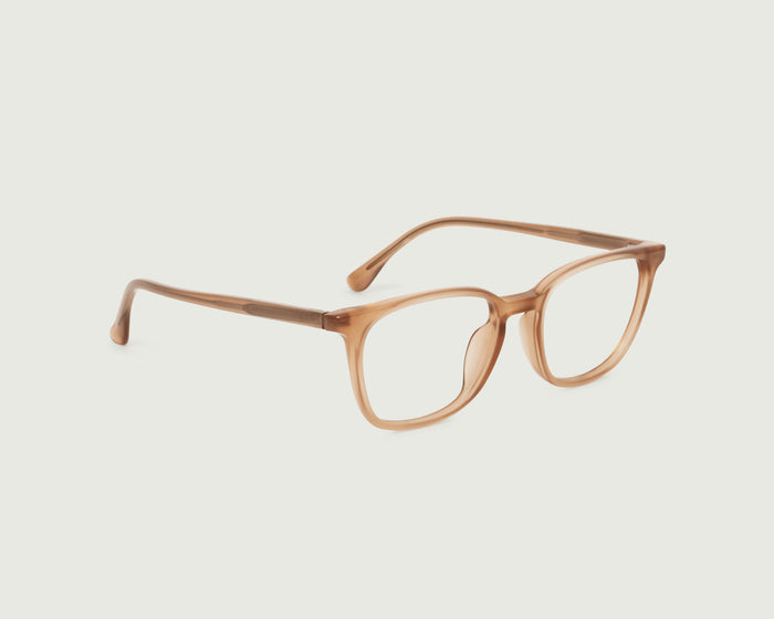Foxtail::Red Eyeglasses square Brown acetate front diagonal