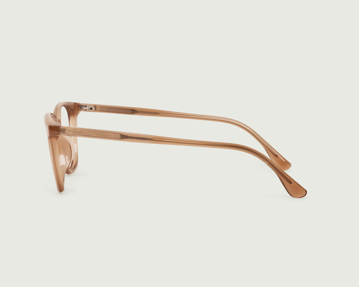 Foxtail::Red Eyeglasses square Brown acetate side