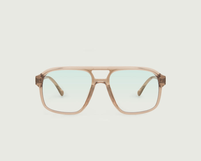 Sesame::Redford Anti-Radiation Glasses pilot BROWN recycled polyester front