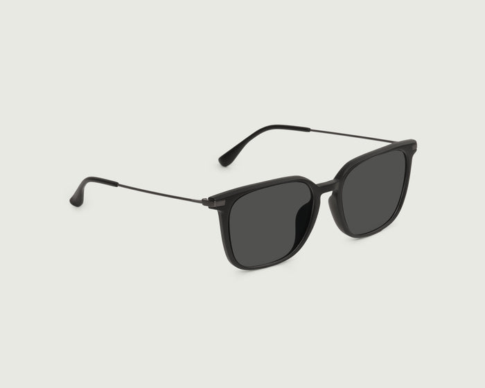 Storm Adaptive::Reeves Anti-Radiation Glasses Square BLACK recycled polyester front diagonal