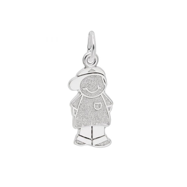 Boy With Baseball Cap Charm