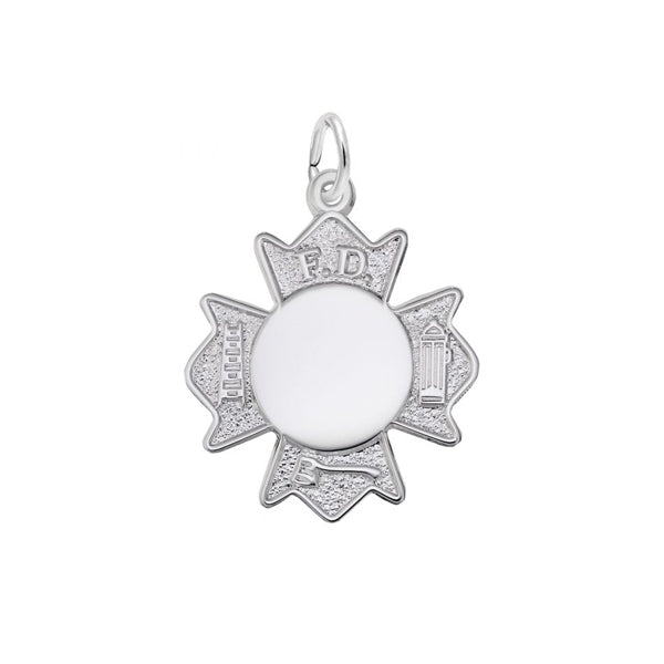Rembrandt Fire Department Badge Charm