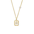 Renate 14K Gold Initial Letter Necklace
