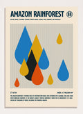 Retrodrome - Amazon Rainforest Rain Art Print_Sugar & Canvas_Retrodrome
