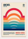 Retrodrome - Arches Desert Stripes Art Print_Sugar & Canvas_Retrodrome