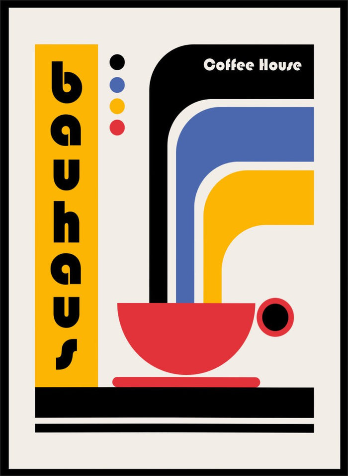 Retrodrome - Bauhaus Coffee House Art Print_Sugar & Canvas_Retrodrome