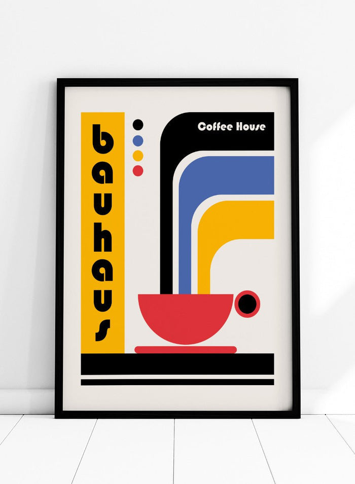 Retrodrome - Bauhaus Coffee House Art Print_Sugar & Canvas_Retrodrome