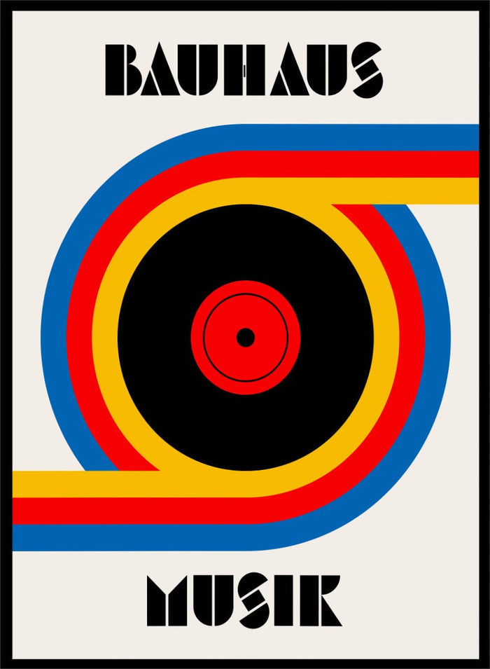 Retrodrome - Bauhaus Music Record Art Print_Sugar & Canvas_Retrodrome