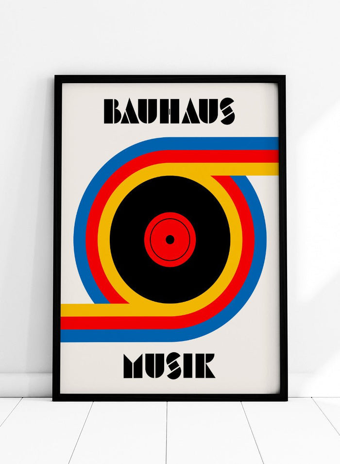 Retrodrome - Bauhaus Music Record Art Print_Sugar & Canvas_Retrodrome