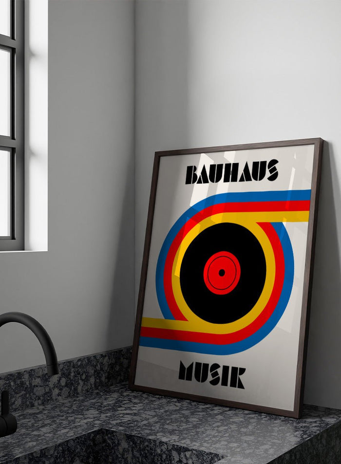 Retrodrome - Bauhaus Music Record Art Print_Sugar & Canvas_Retrodrome