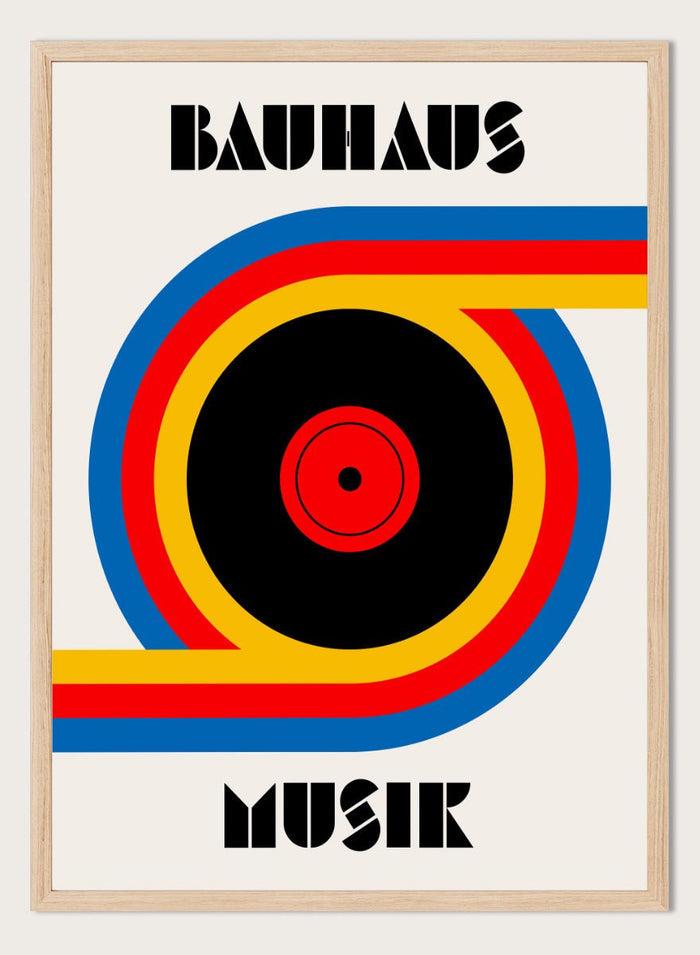 Retrodrome - Bauhaus Music Record Art Print_Sugar & Canvas_Retrodrome