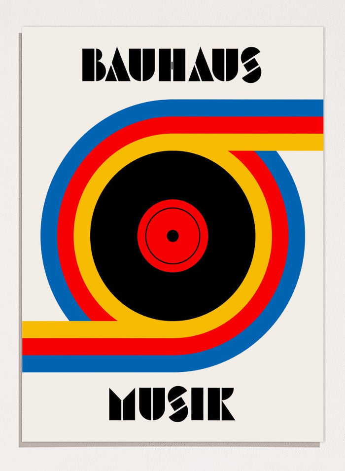 Retrodrome - Bauhaus Music Record Art Print_Sugar & Canvas_Retrodrome