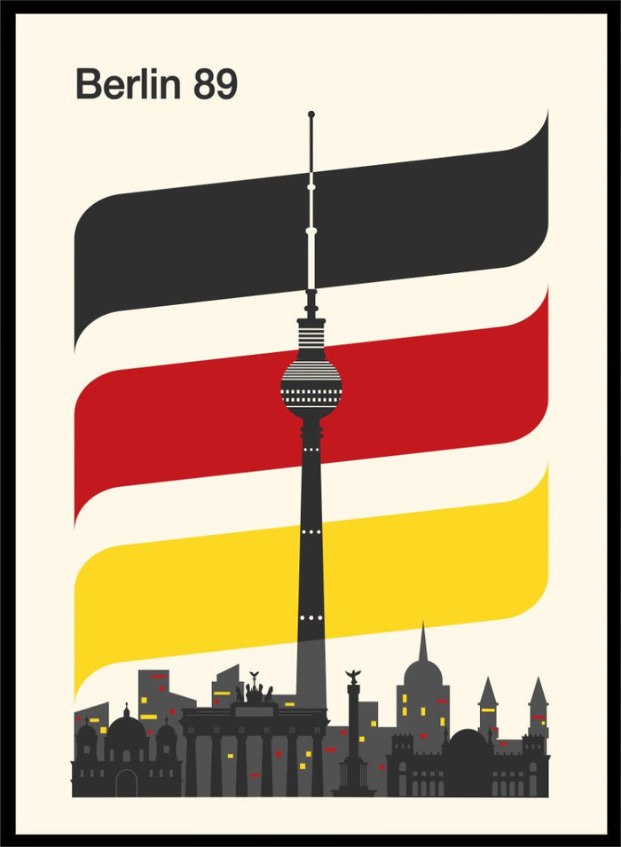 Retrodrome - Berlin 89 German Skyline Art Print_Sugar & Canvas_Retrodrome