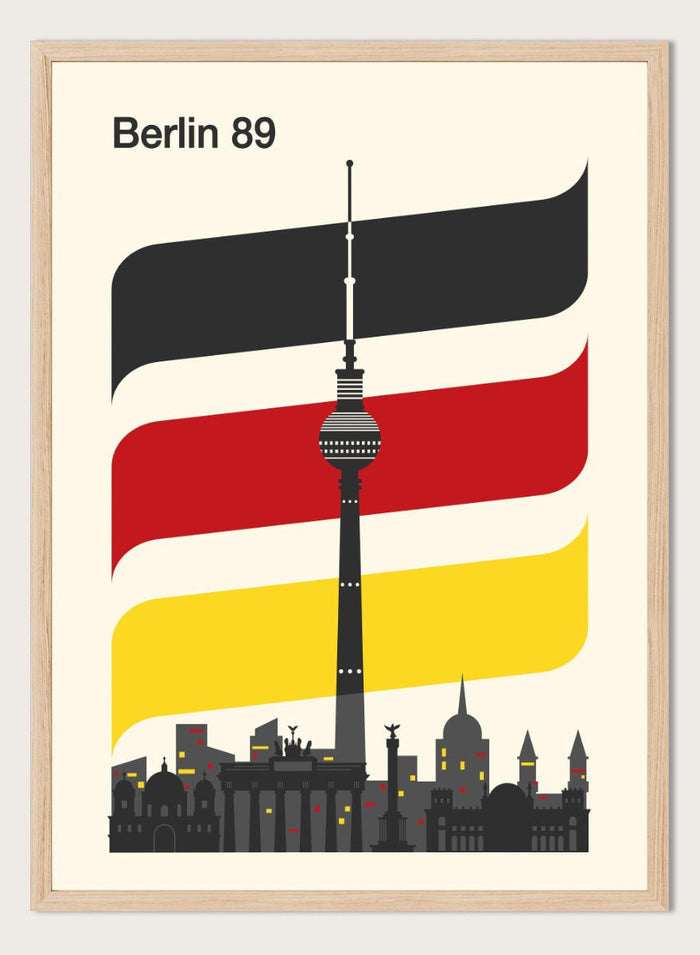 Retrodrome - Berlin 89 German Skyline Art Print_Sugar & Canvas_Retrodrome