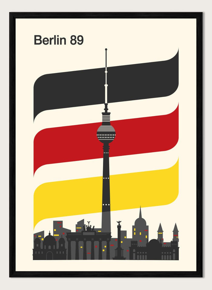 Retrodrome - Berlin 89 German Skyline Art Print_Sugar & Canvas_Retrodrome