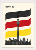 Retrodrome - Berlin 89 German Skyline Art Print_Sugar & Canvas_Retrodrome