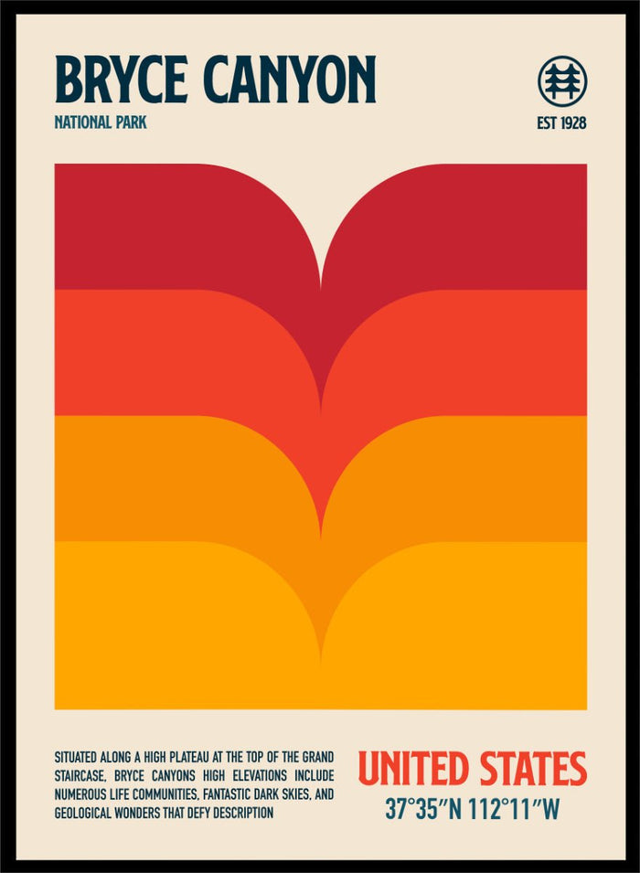 Retrodrome - Bryce Canyon Sunset Art Print_Sugar & Canvas_Retrodrome