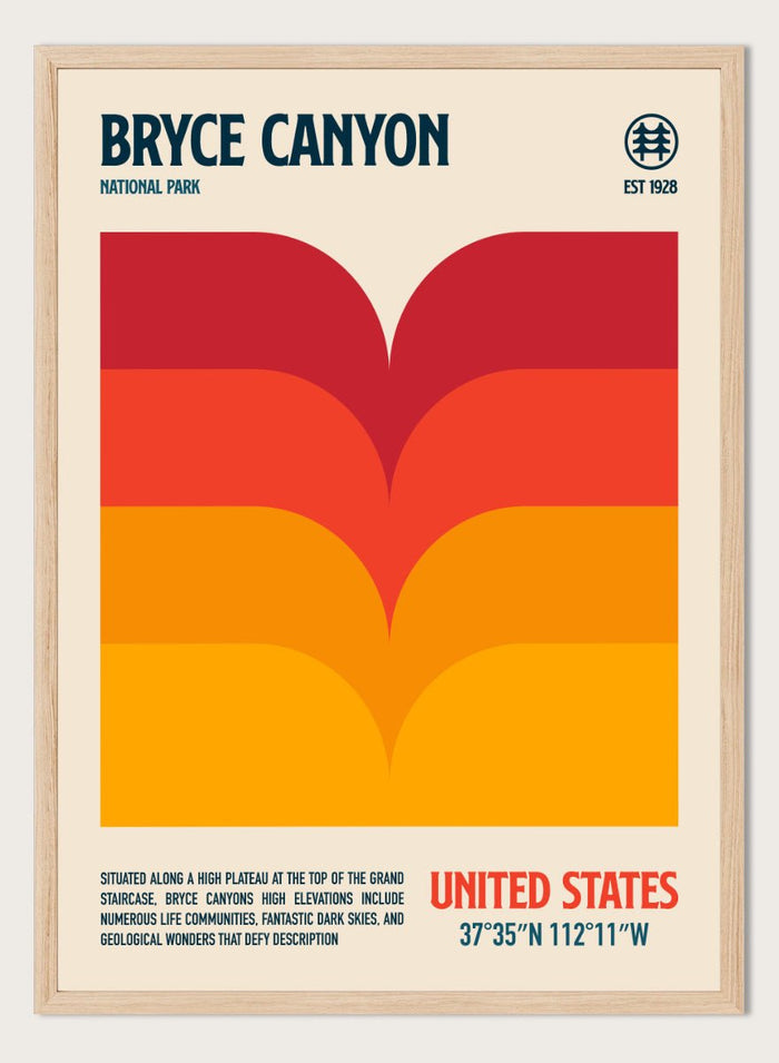 Retrodrome - Bryce Canyon Sunset Art Print_Sugar & Canvas_Retrodrome