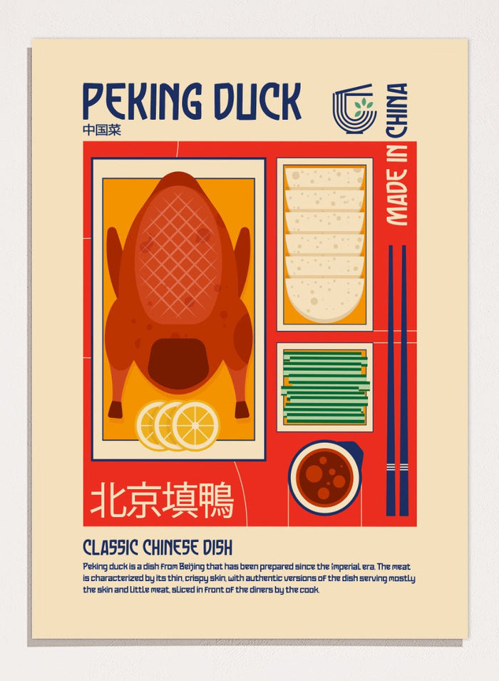 Retrodrome - Classic Peking Duck Art Print_Sugar & Canvas_Retrodrome