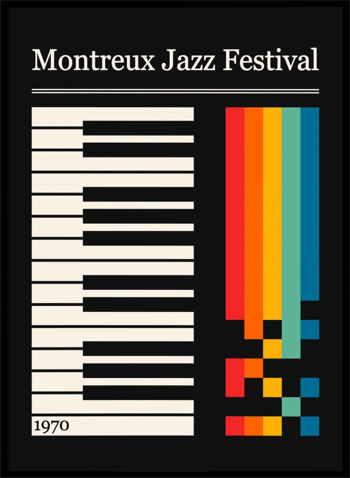 Retrodrome - Colorful Jazz Keyboard Art Print_Sugar & Canvas_Retrodrome