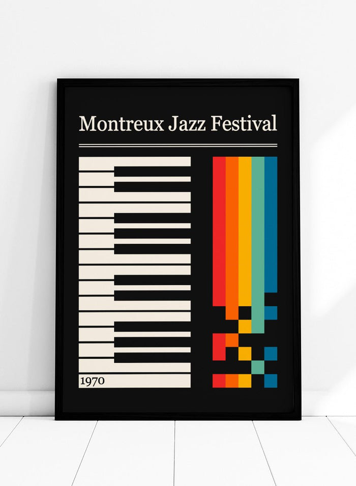 Retrodrome - Colorful Jazz Keyboard Art Print_Sugar & Canvas_Retrodrome