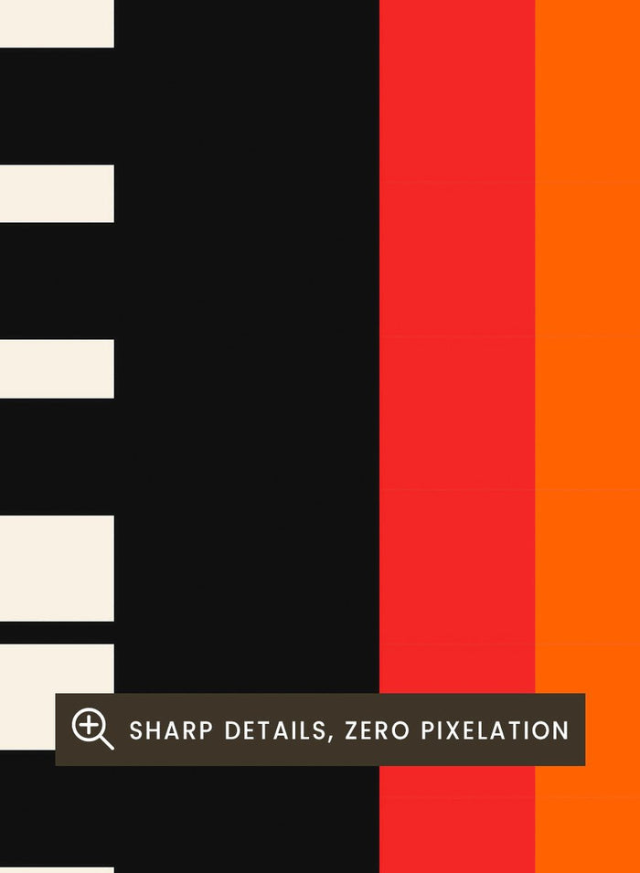 Retrodrome - Colorful Jazz Keyboard Art Print_Sugar & Canvas_Retrodrome