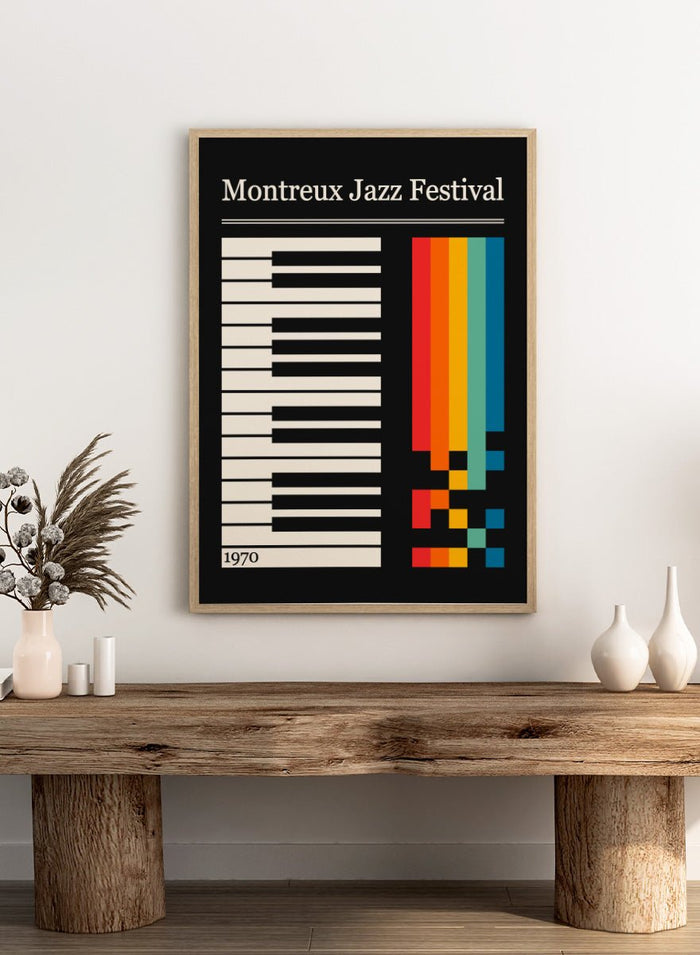 Retrodrome - Colorful Jazz Keyboard Art Print_Sugar & Canvas_Retrodrome
