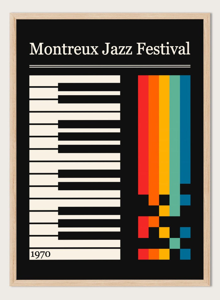 Retrodrome - Colorful Jazz Keyboard Art Print_Sugar & Canvas_Retrodrome