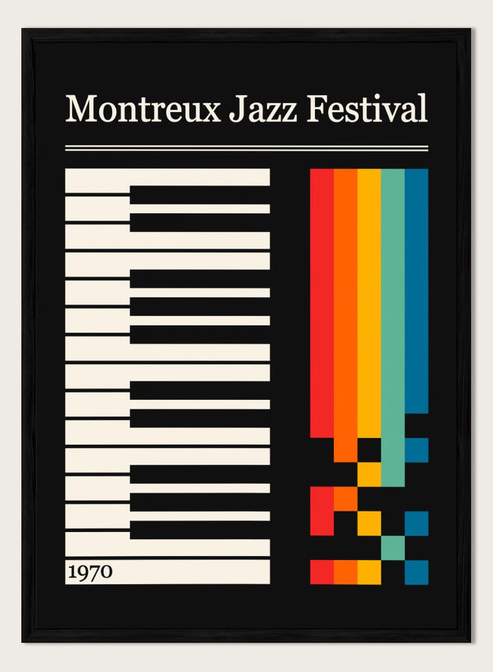 Retrodrome - Colorful Jazz Keyboard Art Print_Sugar & Canvas_Retrodrome