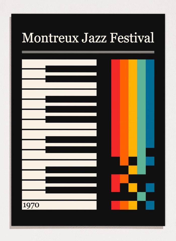 Retrodrome - Colorful Jazz Keyboard Art Print_Sugar & Canvas_Retrodrome