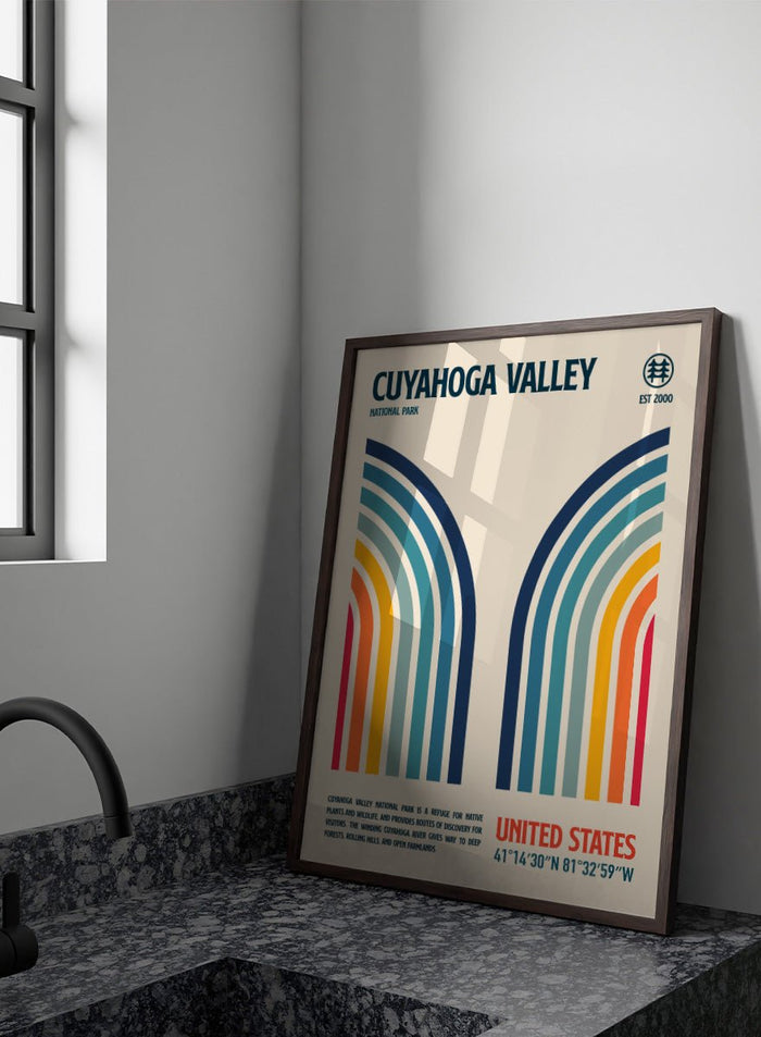 Retrodrome - Cuyahoga Valley Retro Stripes Art Print_Sugar & Canvas_Retrodrome