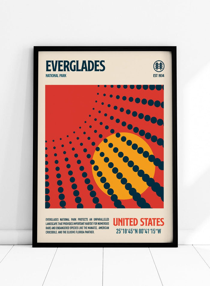 Retrodrome - Everglades Retro Sun Art Print_Sugar & Canvas_Retrodrome