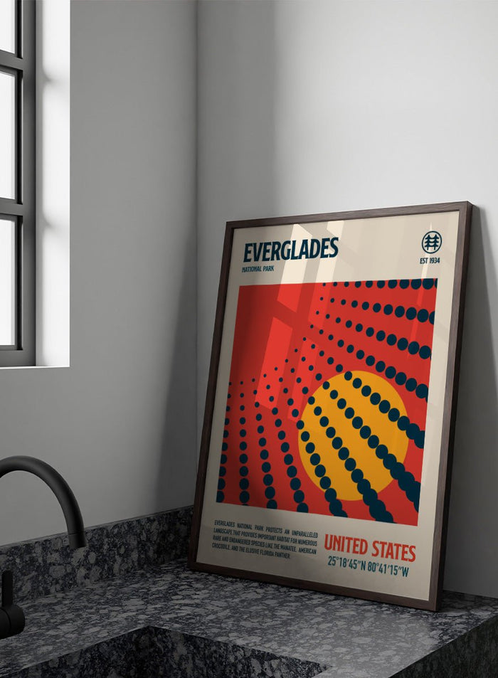 Retrodrome - Everglades Retro Sun Art Print_Sugar & Canvas_Retrodrome
