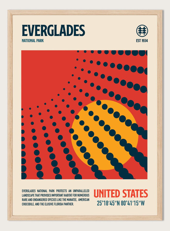Retrodrome - Everglades Retro Sun Art Print_Sugar & Canvas_Retrodrome