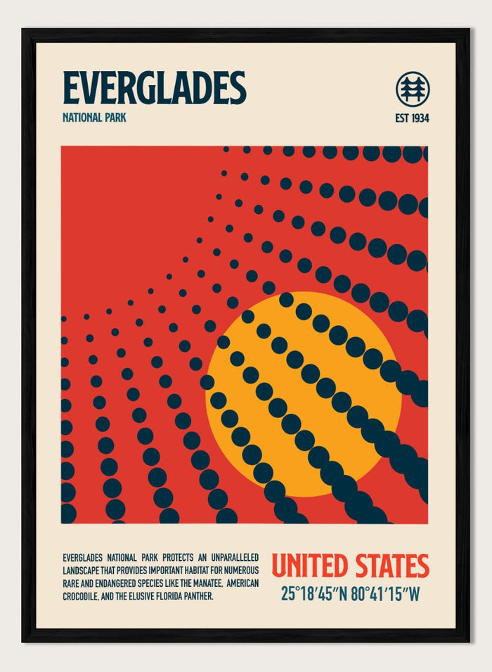 Retrodrome - Everglades Retro Sun Art Print_Sugar & Canvas_Retrodrome