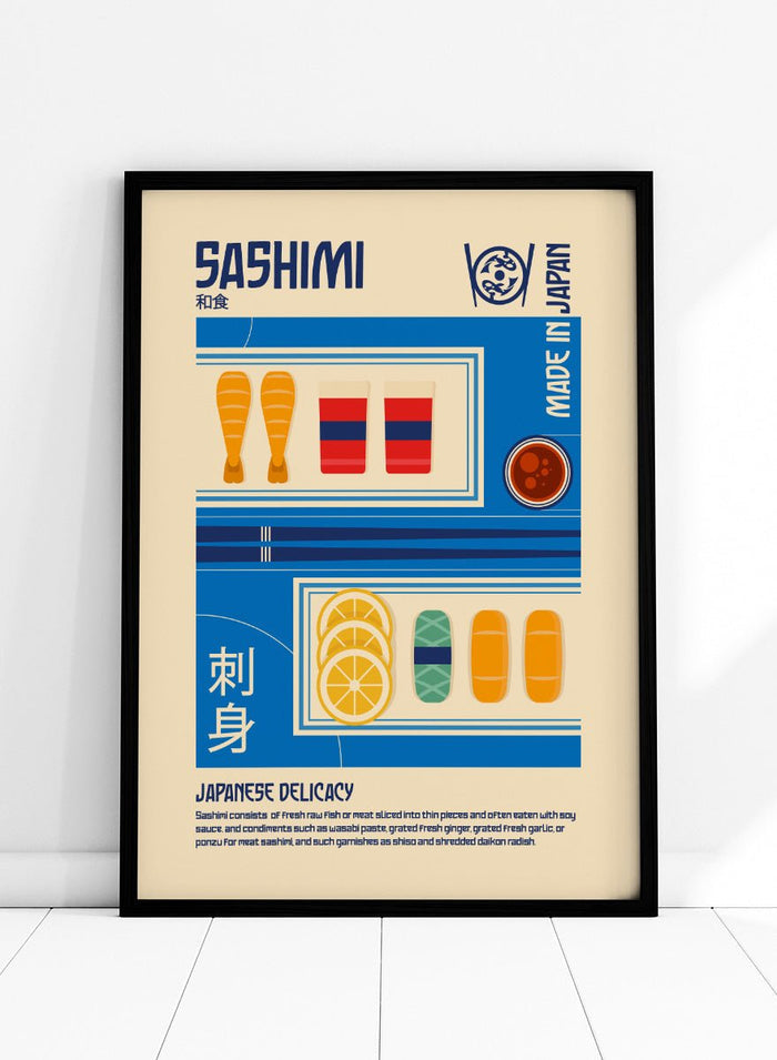 Retrodrome - Japanese Sashimi Delicacy Art Print_Sugar & Canvas_Retrodrome