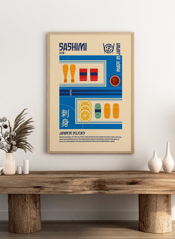 Retrodrome - Japanese Sashimi Delicacy Art Print_Sugar & Canvas_Retrodrome