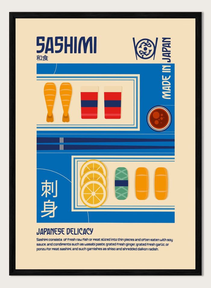Retrodrome - Japanese Sashimi Delicacy Art Print_Sugar & Canvas_Retrodrome