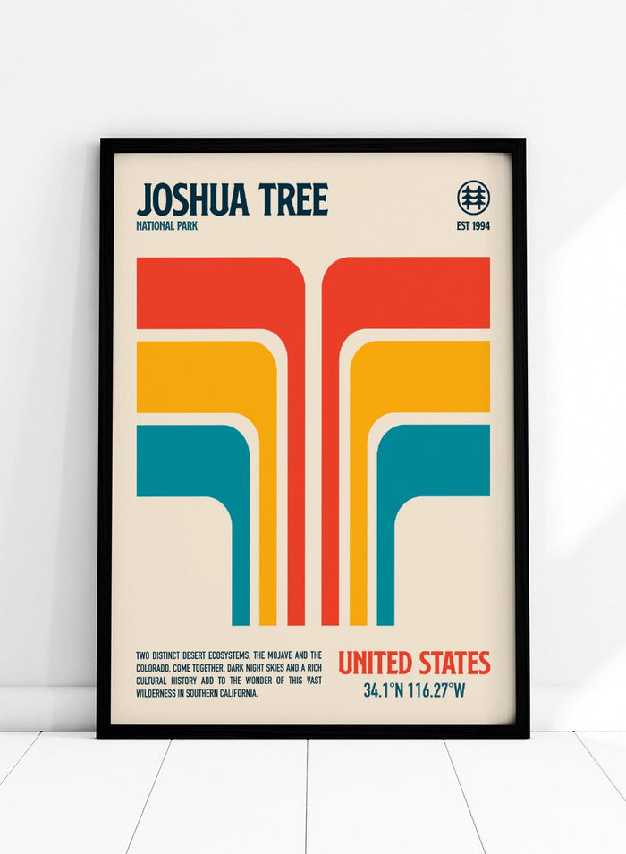 Retrodrome - Joshua Tree Retro Desert Art Print_Sugar & Canvas_Retrodrome
