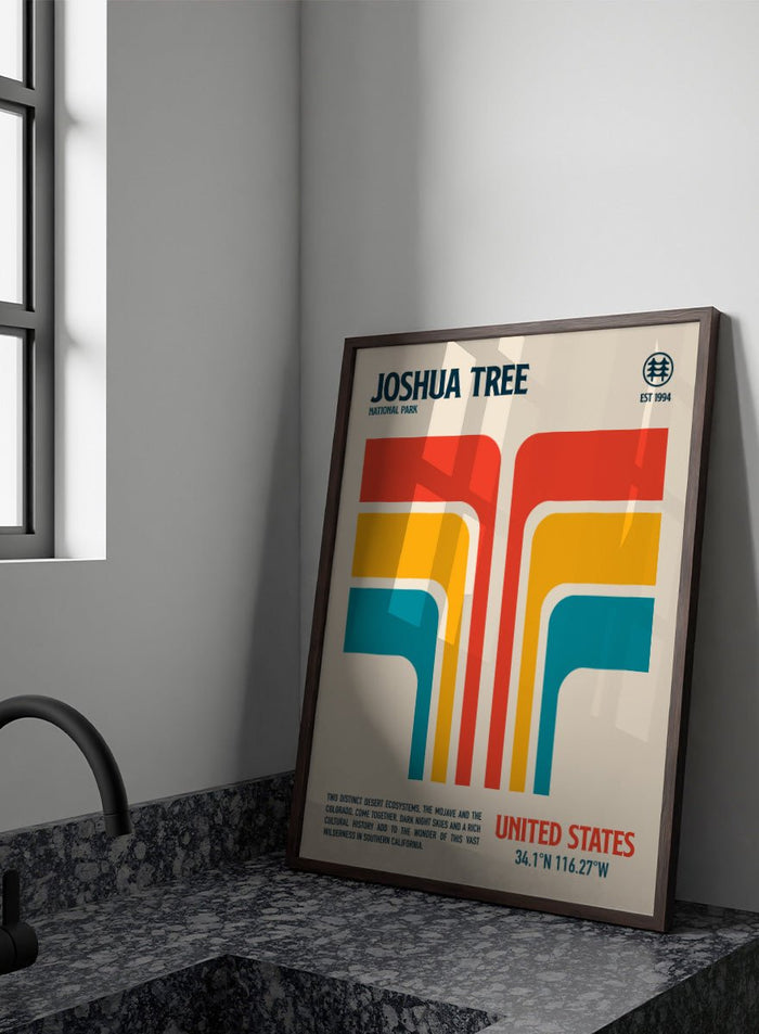 Retrodrome - Joshua Tree Retro Desert Art Print_Sugar & Canvas_Retrodrome