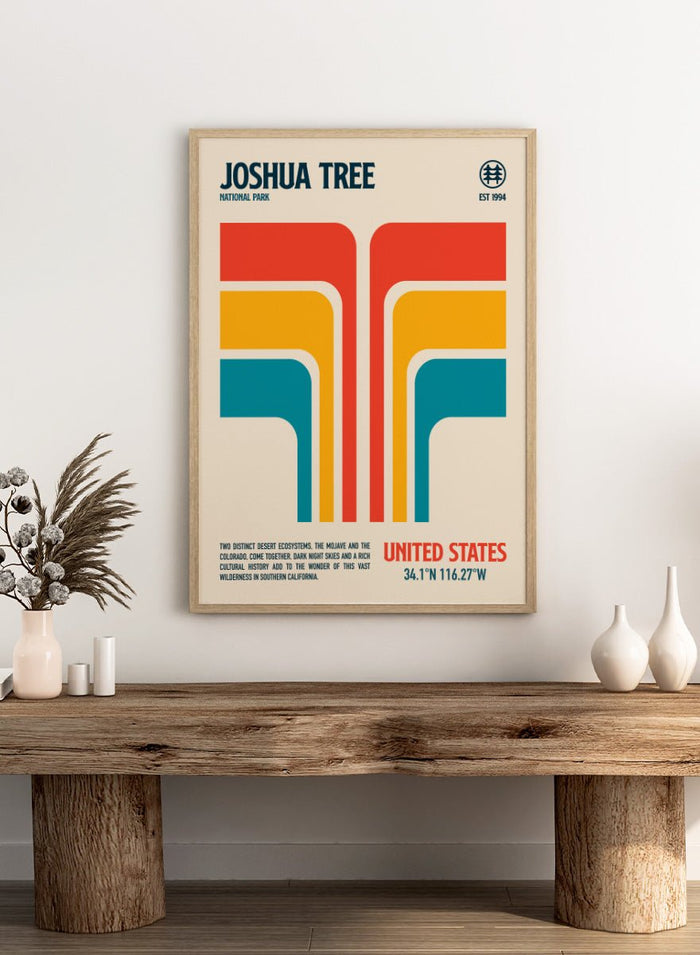 Retrodrome - Joshua Tree Retro Desert Art Print_Sugar & Canvas_Retrodrome